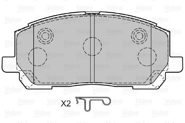 Brake Pad Set, disc brake (598944)