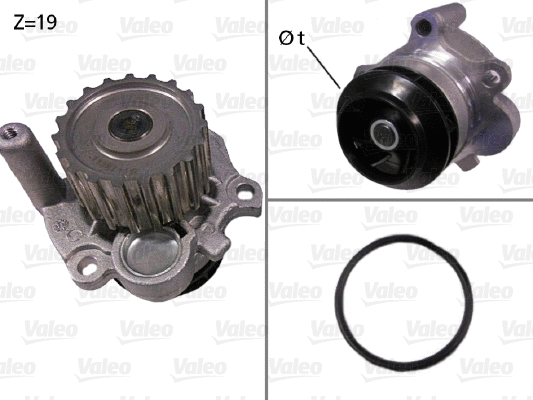Water Pump, engine cooling (506533)