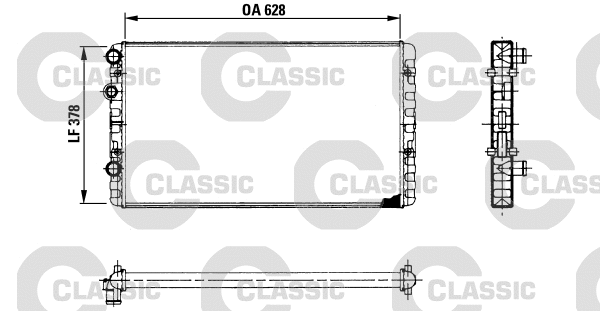 Radiator, engine cooling (230955)