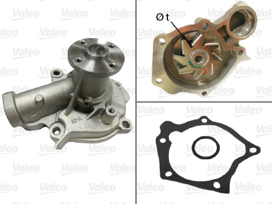 Water Pump, engine cooling (506816)