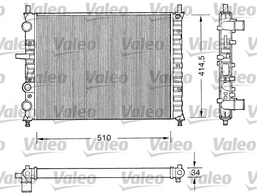 Radiator, engine cooling (731303)