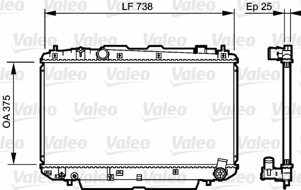 Radiator, engine cooling (734397)