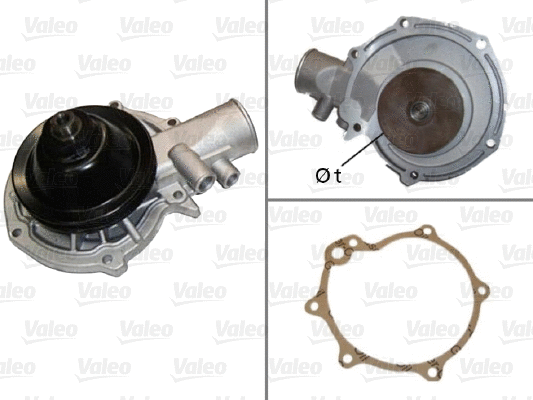 Water Pump, engine cooling (506084)