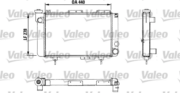 Radiator, engine cooling (883463)