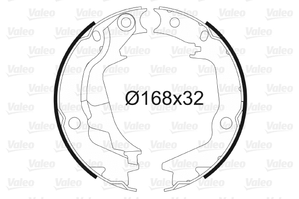 Brake Shoe Set, parking brake (564135)