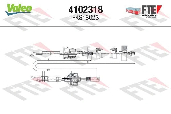 Cable Pull, clutch control (4102318)