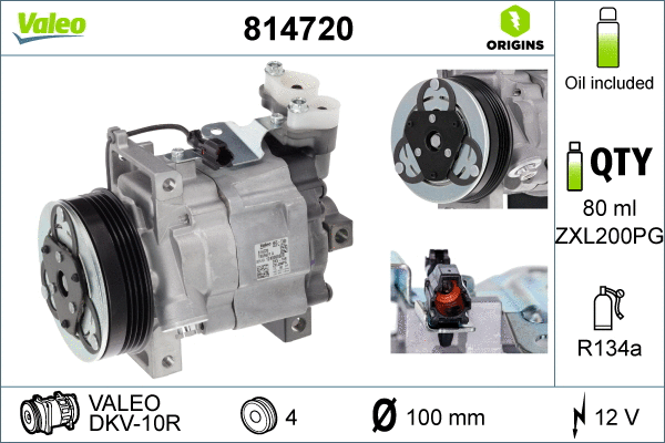 Compressor, air conditioning (814720)