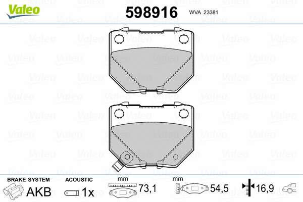 Brake Pad Set, disc brake
