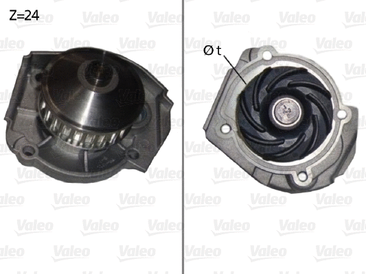 Water Pump, engine cooling (506640)