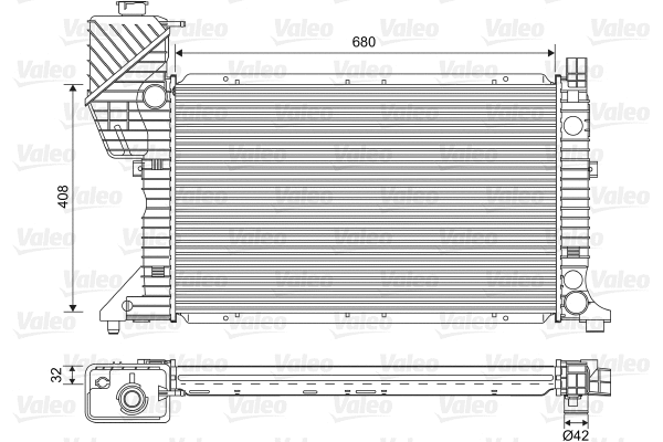 Radiator, engine cooling (701589)