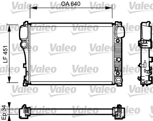 Radiator, engine cooling (734447)