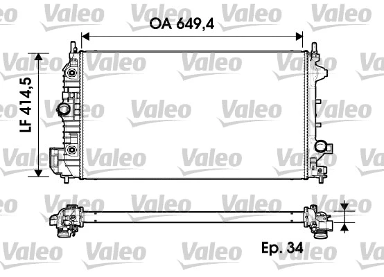 Radiator, engine cooling (734345)