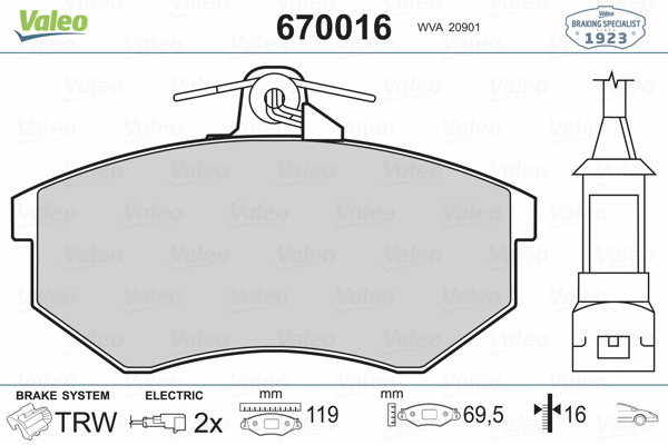 Brake Pad Set, disc brake