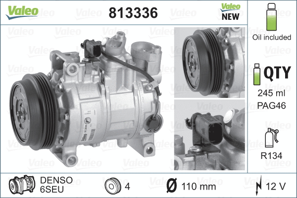 Compressor, air conditioning (813336)