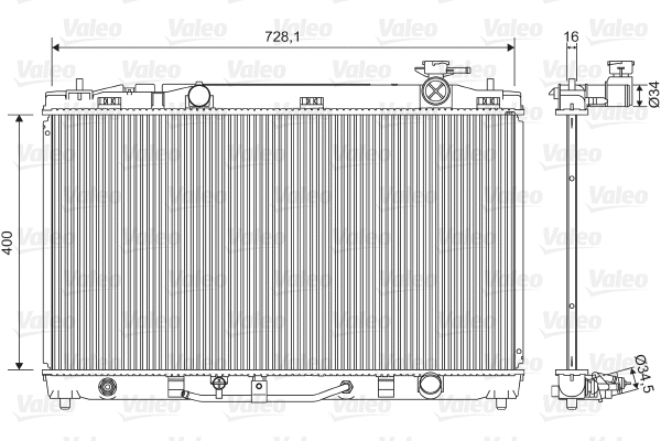 Radiator, engine cooling (701595)