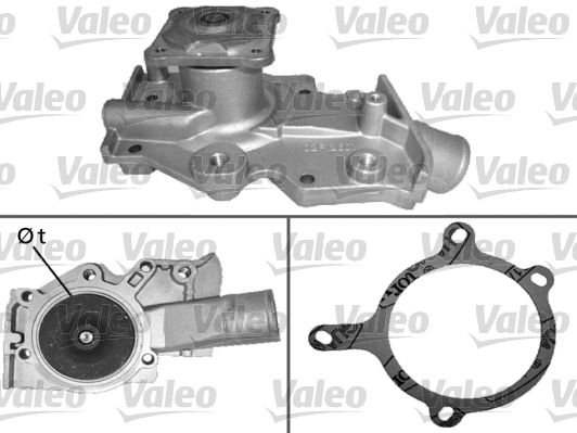 Water Pump, engine cooling (506283)