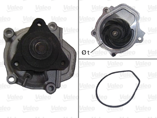 Water Pump, engine cooling (506033)