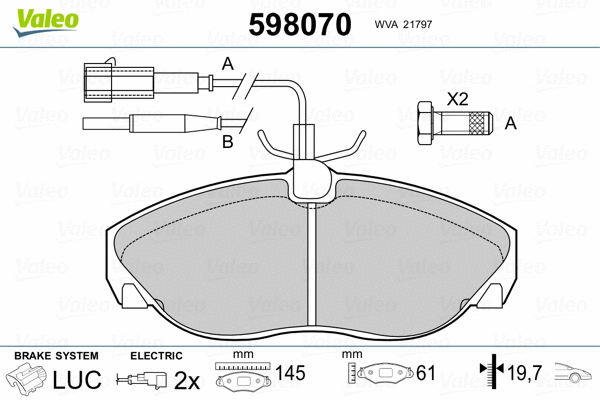 Brake Pad Set, disc brake