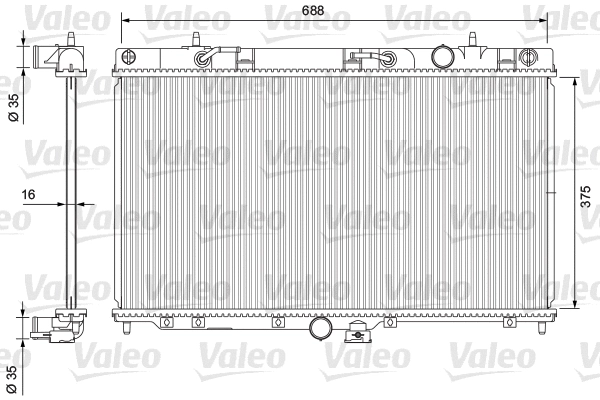 Radiator, engine cooling (235198)