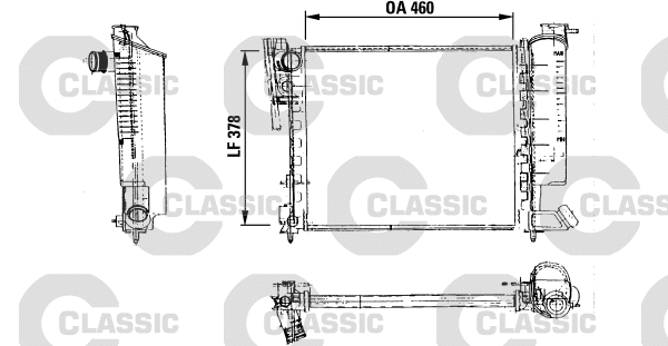 Radiator, engine cooling (316715)