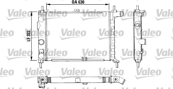 Radiator, engine cooling (883858)