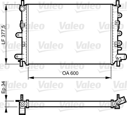 Radiator, engine cooling (730856)