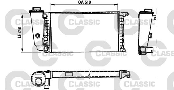 Radiator, engine cooling (316707)