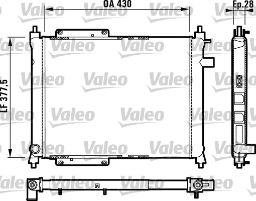 Radiator, engine cooling (732759)