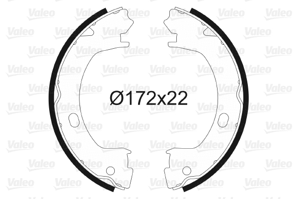 Brake Shoe Set, parking brake (564017)