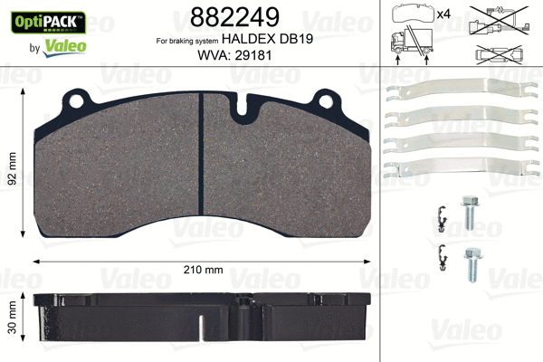 Brake Pad Set, disc brake