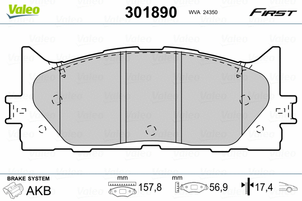 Brake Pad Set, disc brake