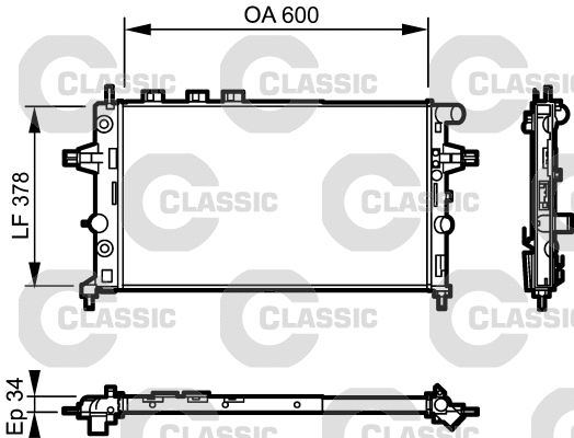 Radiator, engine cooling (232548)