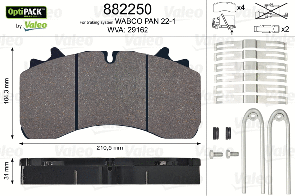 Brake Pad Set, disc brake