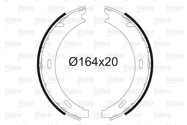 Brake Shoe Set, parking brake (562767)