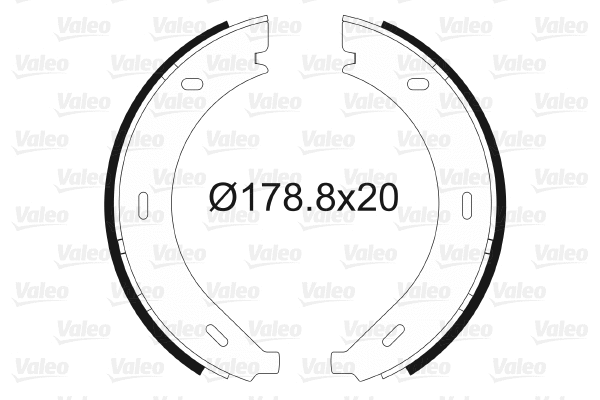 Brake Shoe Set, parking brake (562745)