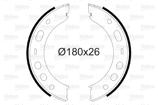 Brake Shoe Set, parking brake (564071)