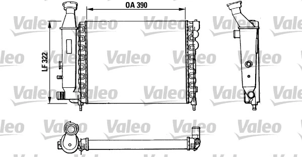 Radiator, engine cooling (883866)