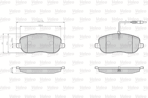 Brake Pad Set, disc brake (872261)