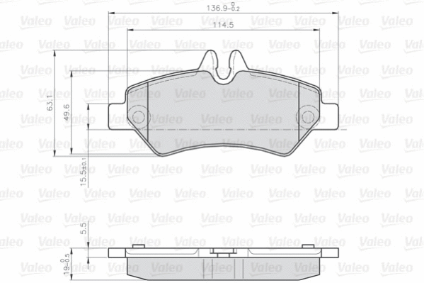 Brake Pad Set, disc brake (872190)