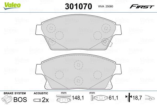Brake Pad Set, disc brake