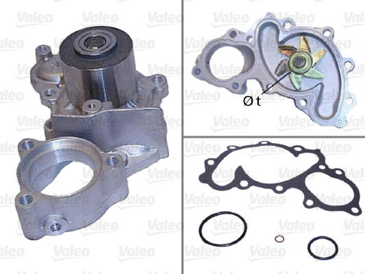Water Pump, engine cooling (506543)