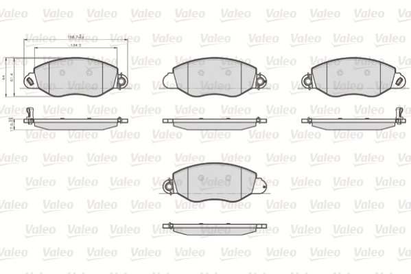 Brake Pad Set, disc brake (873577)