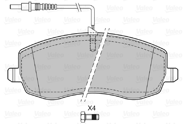 Brake Pad Set, disc brake (601384)