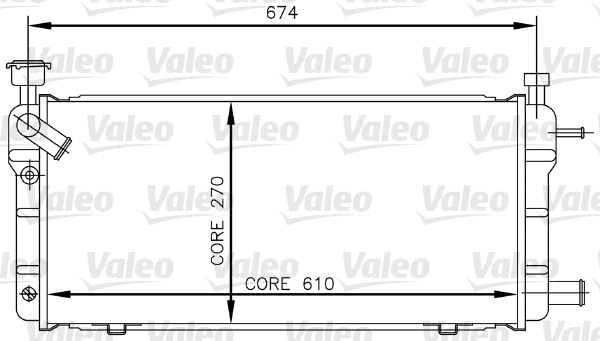 Radiator, engine cooling (730018)