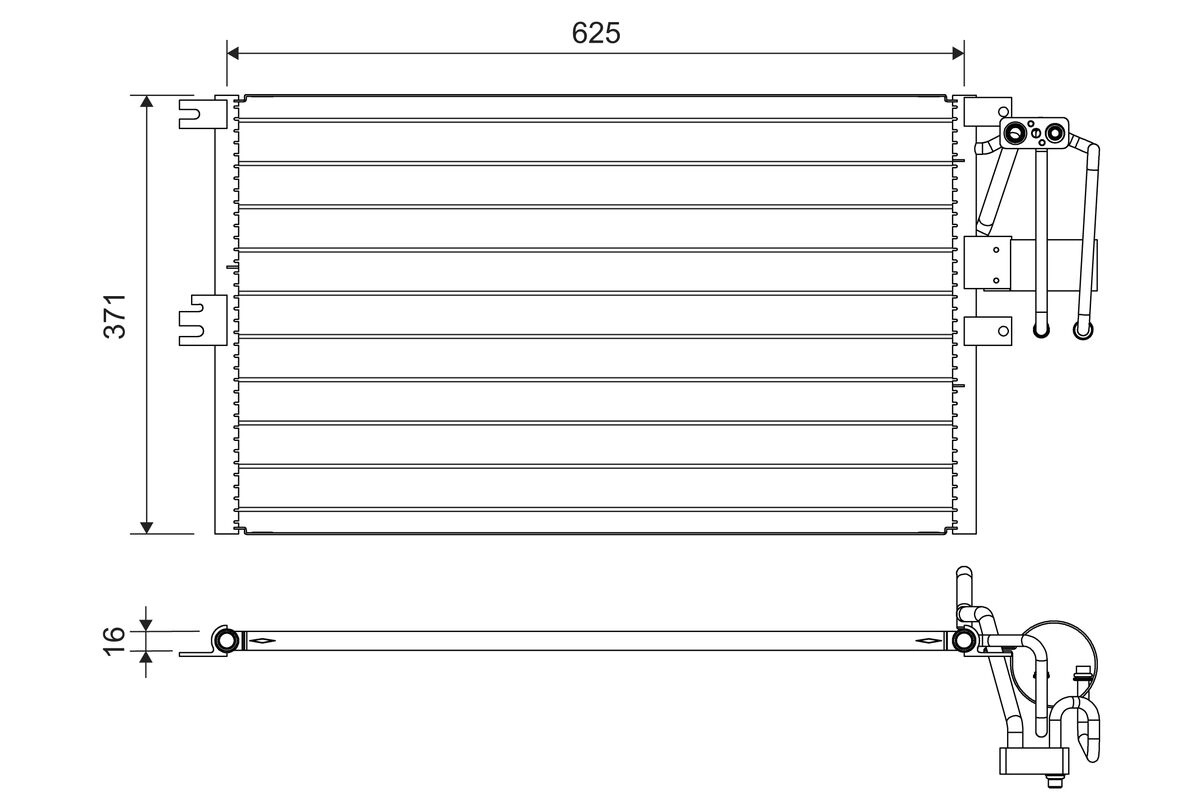 Condenser, air conditioning (822735)
