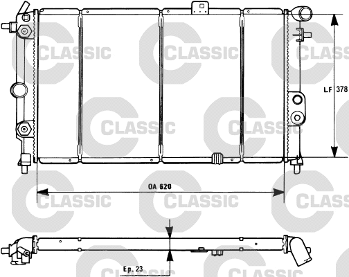 Radiator, engine cooling (231175)
