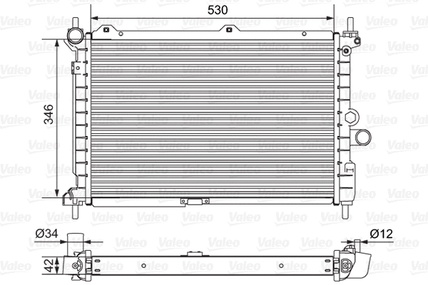 Radiator, engine cooling (701653)
