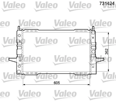 Radiator, engine cooling (731424)