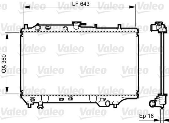 Radiator, engine cooling (731072)
