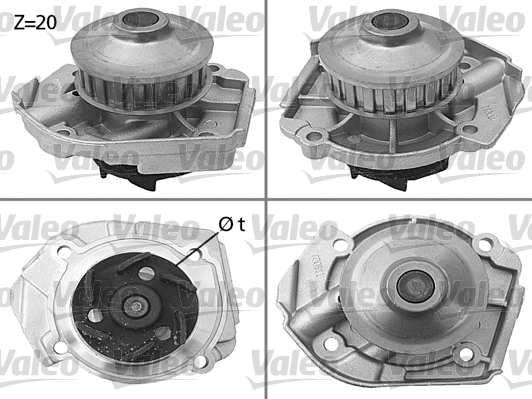 Water Pump, engine cooling (506397)